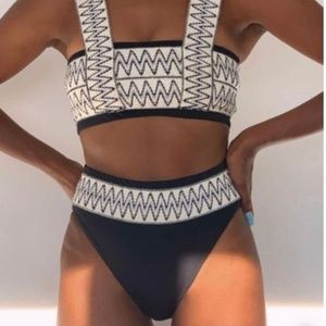 ELYSIIAN SWIM Black Catalina Bikini